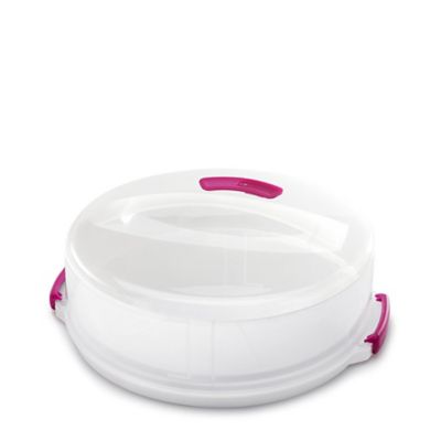 2 in 1 Height Adjustable Cake Carrier Caddy - Round Holds 30cm Cakes image(3)