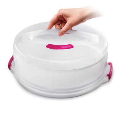 2 in 1 Height Adjustable Cake Carrier Caddy - Round Holds 30cm Cakes image(4)