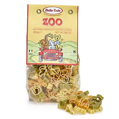 Dalla Costa Tricolour Zoo Pasta Shapes 250g image(1)