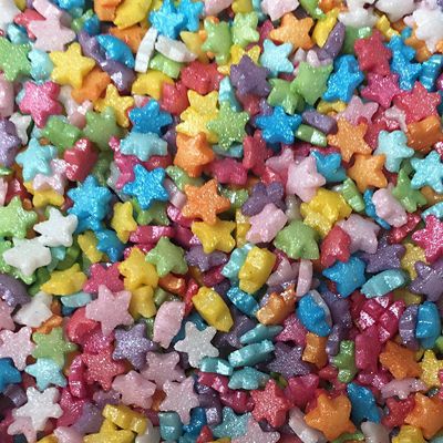 Scrumptious Sprinkles Mini Glimmer Rainbow Stars 60g image(2)