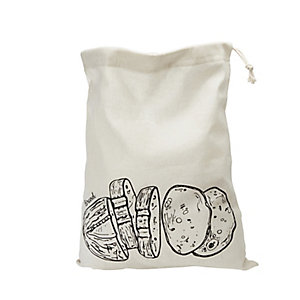 Lakeland Drawstring Bread Storage Bag – 36 x 46cm