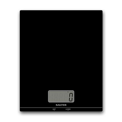 Salter Flat Glass Kitchen Platform Scale, Black 1172BKDR | Lakeland