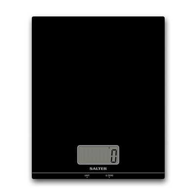 Salter Flat Glass Kitchen Platform Scale Black 1172BKDR image(3)