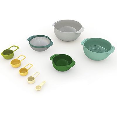 Joseph Joseph Nest 9 Plus Mixing Bowls Sieve And Spoon Set Opal image(2)