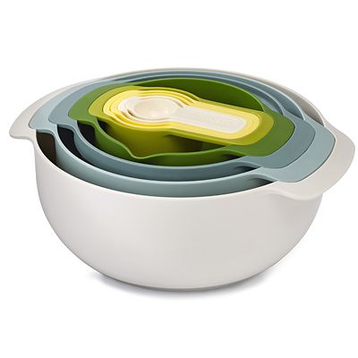Joseph Joseph Nest 9 Plus Mixing Bowls Sieve And Spoon Set Opal image(3)