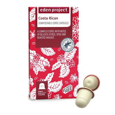 Eden Project Biodegradable Coffee Capsules Costa Rican – Pack of 10 - (Image 1)