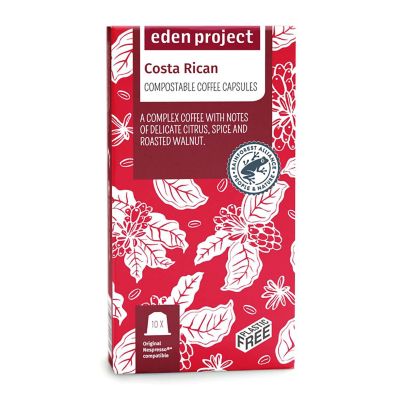 Eden Project Biodegradable Coffee Capsules Costa Rican – Pack of 10 - (Image 2)