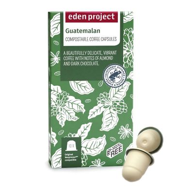 Eden Project Biodegradable Coffee Capsules Guatemalan – Pack of 10 - (Image 1)