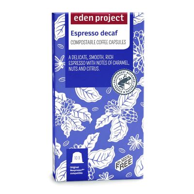 Eden Project Biodegradable Coffee Capsules Espresso Decaf – Pack of 10 image(2)