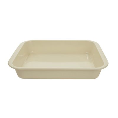 Mary Berry with Lakeland Cream Enamel 36cm Roaster  Medium
