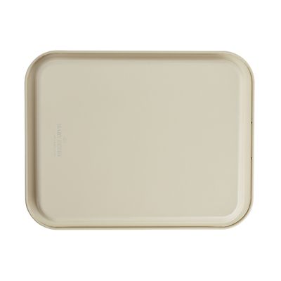 Large Enamel Baking Tray, Cream and Sage