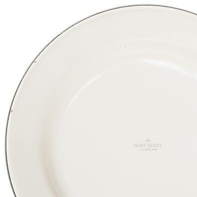 Mary Berry with Lakeland Cream and Green Enamel 22cm Pie Plate - (Image 3)