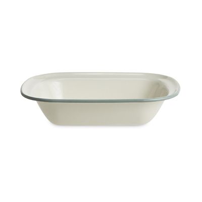 Mary Berry with Lakeland Cream and Green Enamel Oblong 26cm Pie Dish - (Image 4)