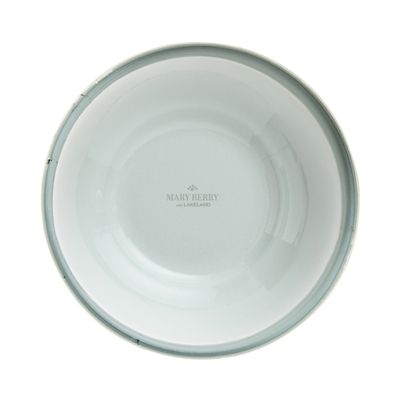 Mary Berry with Lakeland Cream and Green Enamel Pudding Basin 17cm image(4)