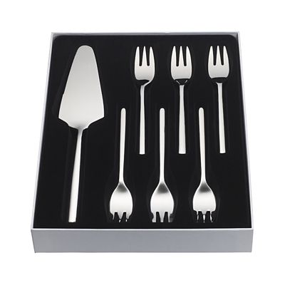 Stellar Rochester 7 Piece Stainless Steel Cake Serving Set image(1)