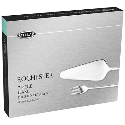 Stellar Rochester 7 Piece Stainless Steel Cake Serving Set image(4)