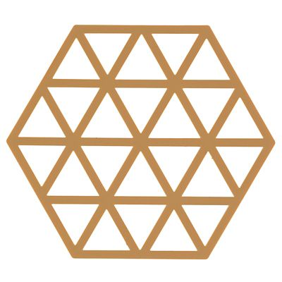 Zone Denmark Triangles Silicone Trivet – Butterscotch image(1)