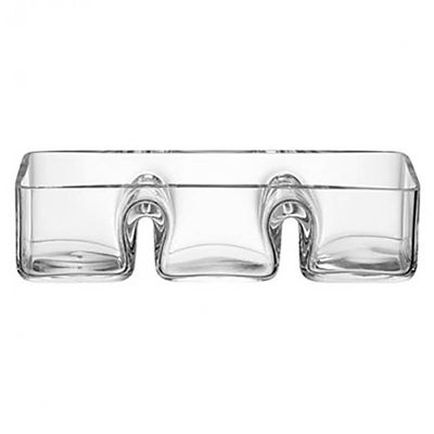 LSA Serve Trio Platter Glass Serving Dish 