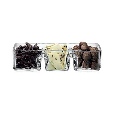 LSA Serve Trio Platter Glass Serving Dish  alt image 4