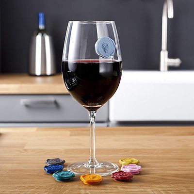 Vacu Vin Wine Glass Markers Classic Grapes - Set of 8 alt image 2