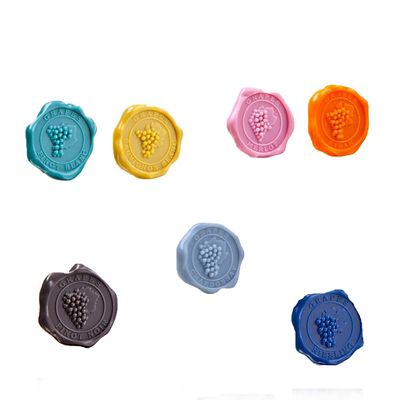 Vacu Vin Wine Glass Markers Classic Grapes - Set of 8 alt image 3