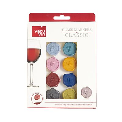 Vacu Vin Wine Glass Markers Classic Grapes - Set of 8 alt image 5