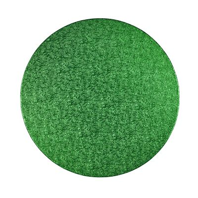 Gold, Red or Green Round Festive Cake Boards 25cm - Colours Vary image(4)
