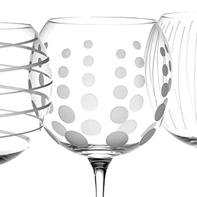 Mikasa Cheers Etched Balloon Glasses - Set of 4 alt image 4