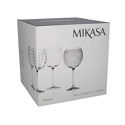 Mikasa Cheers Etched Balloon Glasses - Set of 4 alt image 7