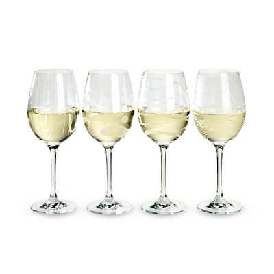 Mikasa Cheers Etched White Wine Glasses - Set of 4 image(2)
