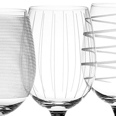 Mikasa Cheers Etched White Wine Glasses - Set of 4 image(4)