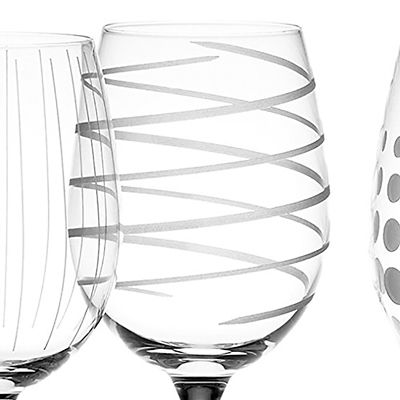 Mikasa Cheers Etched White Wine Glasses - Set of 4 image(5)