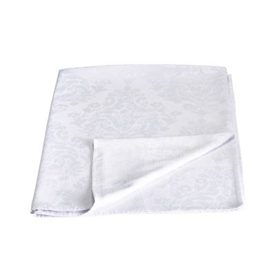 Palazzo White Damask Rectangular Tablecloth 132 x 178cm image(1)