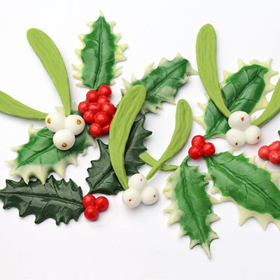 Katy Sue Designs Holly and Mistletoe Silicone Mould - (Image 3)