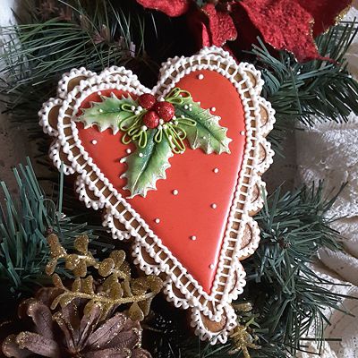 Katy Sue Designs Holly and Mistletoe Silicone Mould image(5)