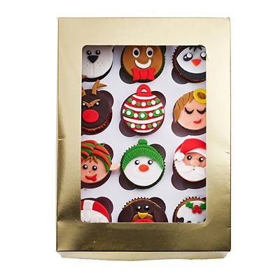 Lakeland Large Gold Presentation Box with 12-Hole Cupcake Insert - (Image 4)