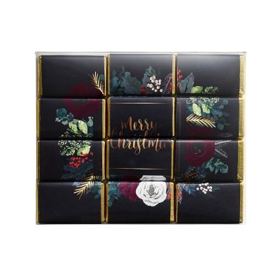 Lakeland Winter Floral Milk Chocolate Slims 120g image(1)