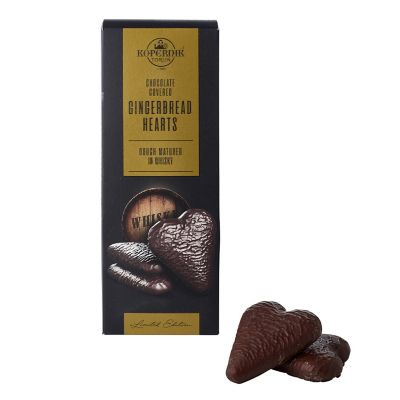 Kopernik Chocolate-Covered Whisky Gingerbread Hearts 128g image(1)