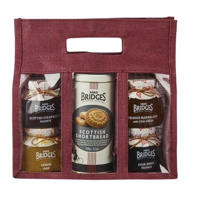 Mrs Bridges Sweet Treats Jute Gift Bag Hamper image(1)