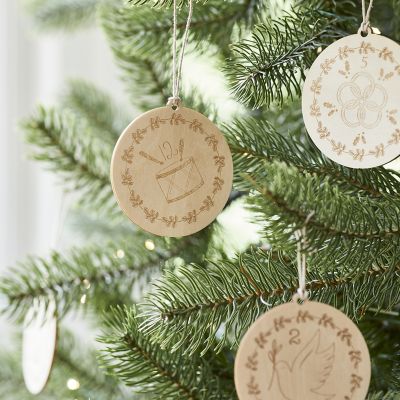 12 Days of Christmas 12 Wooden Decorations image(2)