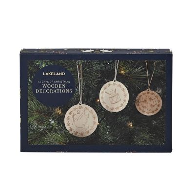 12 Days of Christmas 12 Wooden Decorations image(3)