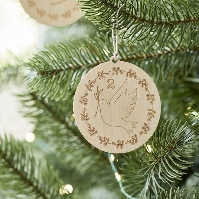 12 Days of Christmas 12 Wooden Decorations image(5)