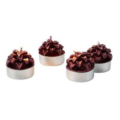 6 Lakeland Poinsettia Tealight Candles image(2)