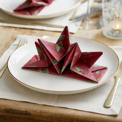 12 Lakeland Holly Pre-Folded Napkins image(6)