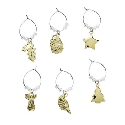 12 Days of Christmas Wine Charms Set of 6 Lakeland