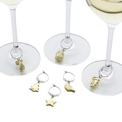 12 Days of Christmas Wine Charms Set of 6 image(2)