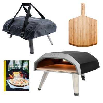 Ooni Koda 12 Gas Powered Pizza Oven Carry Cover Pizza Peel and Cookbook Bundle