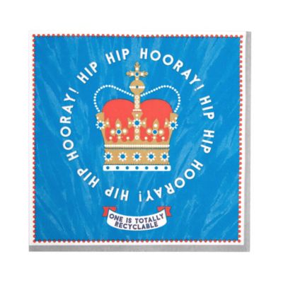 20 Talking Tables Coronation Paper Napkins Lakeland