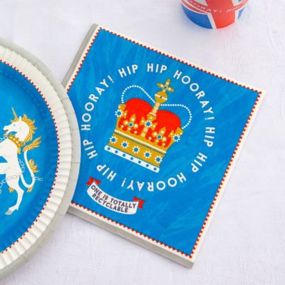 20 Talking Tables Coronation Paper Napkins image(2)