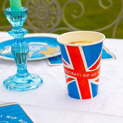 8 Talking Tables Right Royal Spectacle Union Jack Paper Cups image(3)